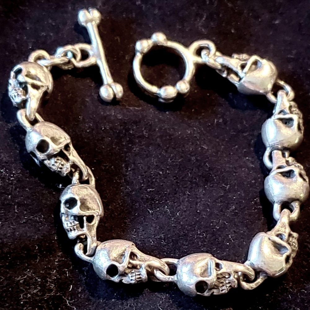 Skull Bracelet Sterling Silver💀 💀 💀